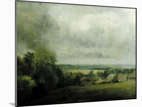 Higham Village am Flusse Stour, c.1804-John Constable-Mounted Giclee Print