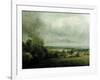 Higham Village am Flusse Stour, c.1804-John Constable-Framed Giclee Print