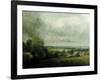 Higham Village am Flusse Stour, c.1804-John Constable-Framed Giclee Print