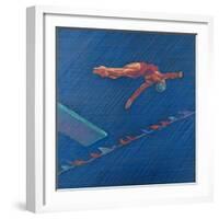 Highboard Diver-Patti Mollica-Framed Giclee Print