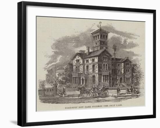 Highbury New Park College-null-Framed Giclee Print