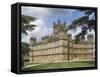 Highclere Castle, Home of Earl of Carnarvon, Location for BBC's Downton Abbey, Hampshire, England-James Emmerson-Framed Stretched Canvas