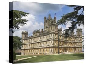 Highclere Castle, Home of Earl of Carnarvon, Location for BBC's Downton Abbey, Hampshire, England-James Emmerson-Stretched Canvas