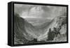 Highcup Gill, Lake District-Thomas Allom-Framed Stretched Canvas