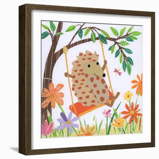 Higher Hedgehog, 2016-Sarah Battle-Framed Giclee Print