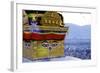 Higher View of the Buddhist Stupa-Simon Montgomery-Framed Photographic Print