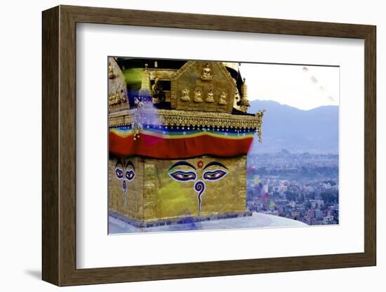 Higher View of the Buddhist Stupa-Simon Montgomery-Framed Photographic Print