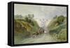 Highgate Archway Viaduct, London, C1820-null-Framed Stretched Canvas