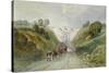 Highgate Archway Viaduct, London, C1820-null-Stretched Canvas