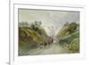 Highgate Archway Viaduct, London, C1820-null-Framed Giclee Print