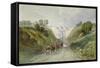 Highgate Archway Viaduct, London, C1820-null-Framed Stretched Canvas