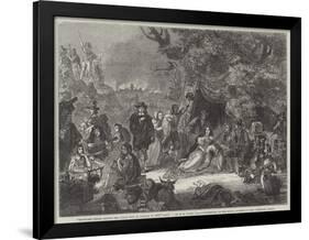 Highgate Fields During the Great Fire of London, in 1666-Edgar Melville Ward-Framed Giclee Print