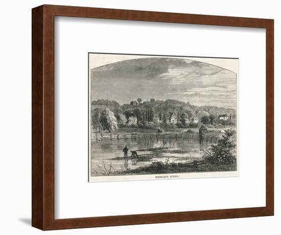 Highgate Ponds, on Parliament Hill-null-Framed Art Print