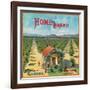 Highgrove, California, Home Brand Citrus Label-Lantern Press-Framed Art Print
