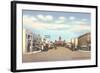 Highland Avenue, Marfa, Texas-null-Framed Art Print