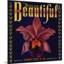 Highland Beautiful Brand - Highland, California - Citrus Crate Label-Lantern Press-Mounted Art Print