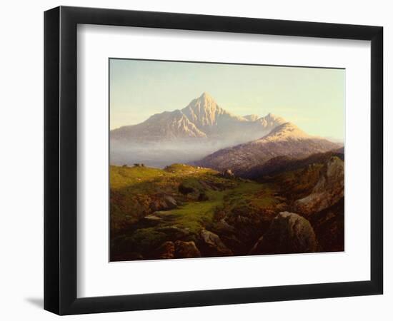 Highland Cattle in a Mountainous Landscape-Arthur Gilbert-Framed Premium Giclee Print
