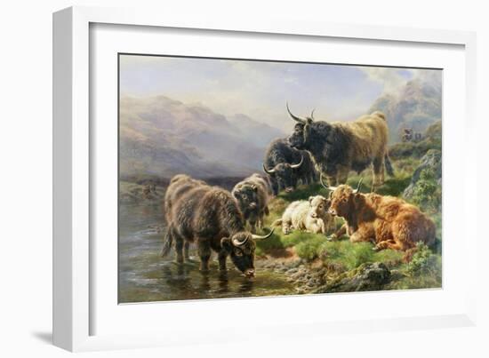 Highland Cattle-William Watson-Framed Giclee Print