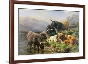 Highland Cattle-William Watson-Framed Giclee Print