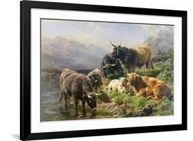 Highland Cattle-William Watson-Framed Giclee Print