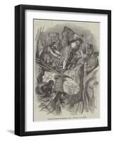 Highland Cearnich Defending a Pass-null-Framed Giclee Print