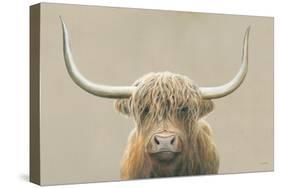 Highland Cow Neutral-James Wiens-Stretched Canvas