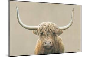 Highland Cow Neutral-James Wiens-Mounted Premium Giclee Print