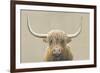 Highland Cow Neutral-James Wiens-Framed Art Print