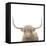 Highland Cow Sepia Sq-James Wiens-Framed Stretched Canvas