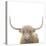 Highland Cow Sepia Sq-James Wiens-Stretched Canvas