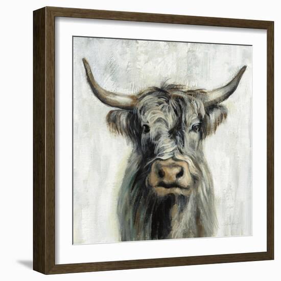 Highland Cow-Silvia Vassileva-Framed Art Print