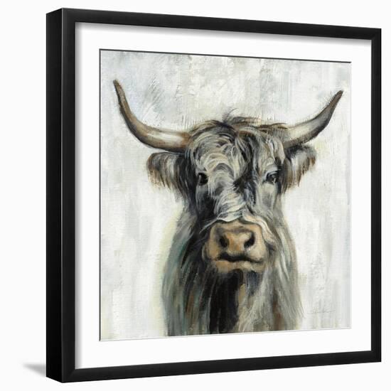 Highland Cow-Silvia Vassileva-Framed Art Print