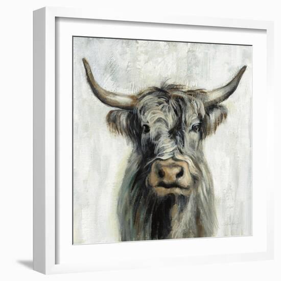 Highland Cow-Silvia Vassileva-Framed Art Print