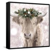 Highland Cow-Sarah Butcher-Framed Stretched Canvas