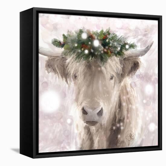 Highland Cow-Sarah Butcher-Framed Stretched Canvas