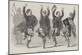 Highland Dancers and Pipers-null-Mounted Giclee Print