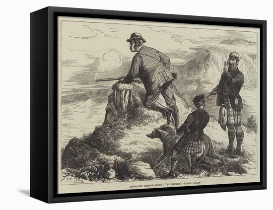 Highland Deerstalking, By George! Missed Again-William Ralston-Framed Stretched Canvas