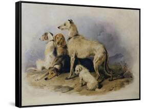 Highland Dogs-Edwin Henry Landseer-Framed Stretched Canvas