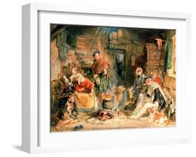 Highland Hospitality-John Frederick Lewis-Framed Giclee Print