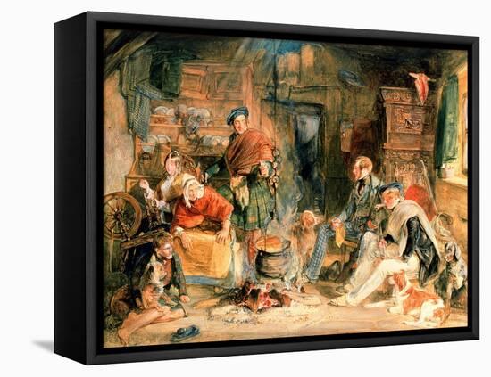 Highland Hospitality-John Frederick Lewis-Framed Stretched Canvas