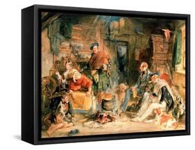 Highland Hospitality-John Frederick Lewis-Framed Stretched Canvas