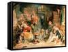 Highland Hospitality-John Frederick Lewis-Framed Stretched Canvas