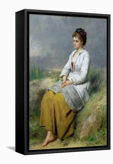 Highland Lassie, 1871-Thomas Faed-Framed Stretched Canvas