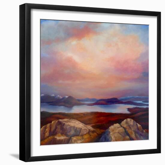 Highland Loch, 2019, (oil on canvas)-Lee Campbell-Framed Giclee Print