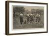 Highland Pipers Practising in Hyde Park-null-Framed Giclee Print