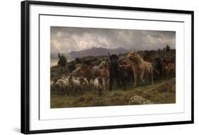 Highland Raid, 1860-Rosa Bonheur-Framed Premium Giclee Print