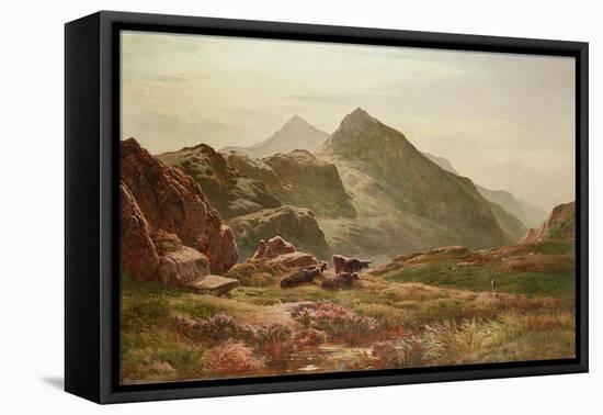 Highland Scene-Sidney Richard Percy-Framed Stretched Canvas