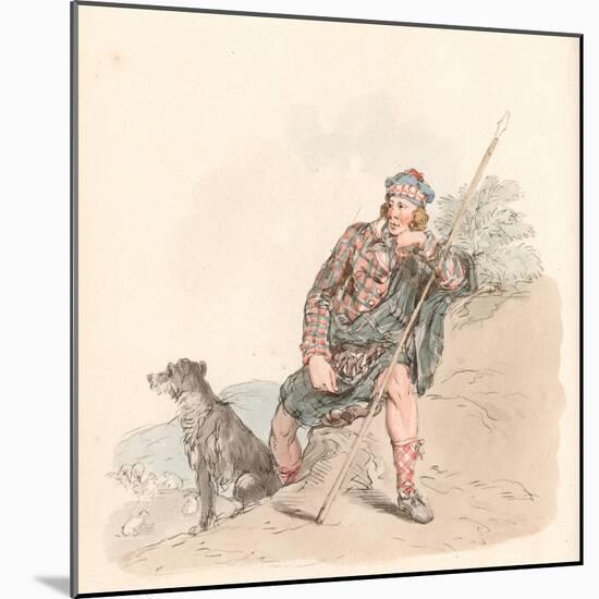 Highland Shepherd-null-Mounted Giclee Print