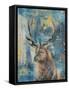 Highland Stag-Dina Peregojina-Framed Stretched Canvas