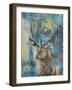 Highland Stag-Dina Peregojina-Framed Art Print